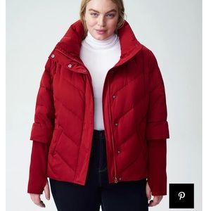 Universal Standard Red Puffer Jacket